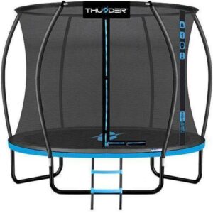 trambulina ultra 185 cm, plasă interioară, albastră